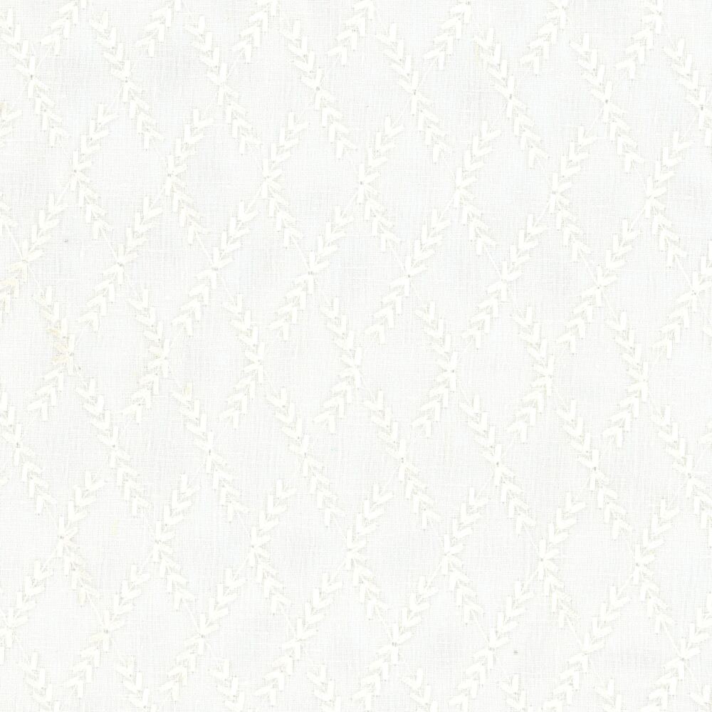 Sample of Stout Remember Bone 2 Color My Window Collection Drapery Fabric