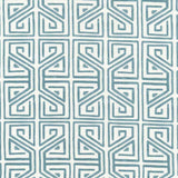 Sample of Stout Revelry Aqua 3 Rainbow Library Collection Multipurpose Fabric