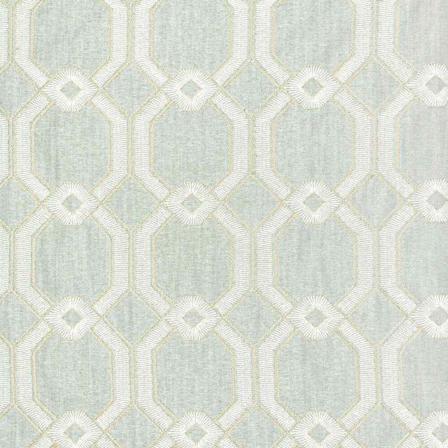 Sample of Stout Strobe Glacier 3 Color My Window Collection Multipurpose Fabric