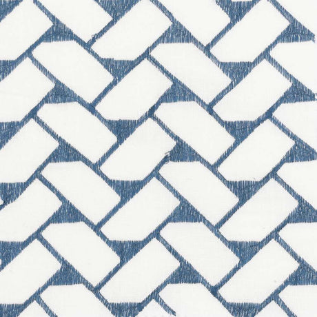 Sample of Stout Tattled Sapphire 1 Color My Window Collection Drapery Fabric