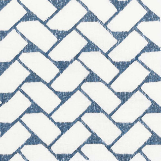 Sample of Stout Tattled Sapphire 1 Color My Window Collection Drapery Fabric