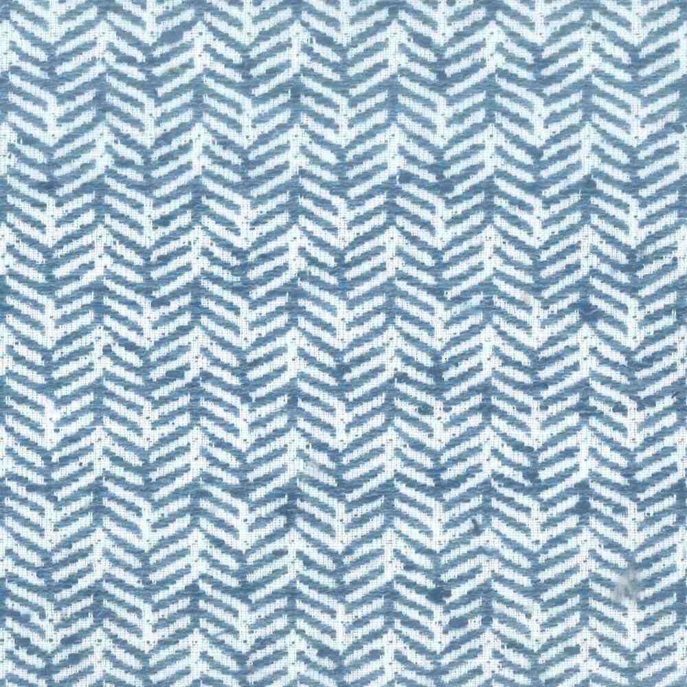 Sample of Stout Tipsey Blue/White 1 Comfortable Living Collection Multipurpose Fabric