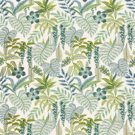 Sample of Stout Tropicale Seaglass 7806-49 Bassett McNab Collection Multipurpose Fabric