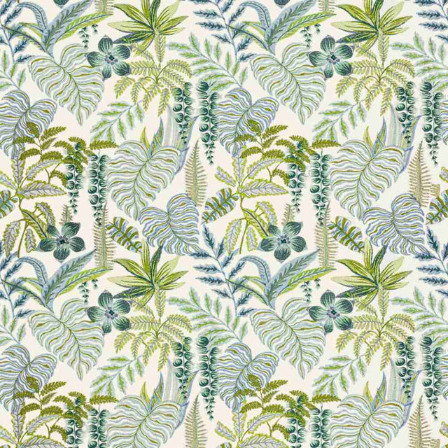Sample of Stout Tropicale Seaglass 7806-49 Bassett McNab Collection Multipurpose Fabric