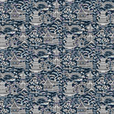 Sample of Stout Upsala Navy 1 Rainbow Library Collection Multipurpose Fabric