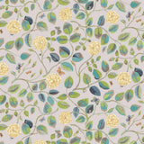 Sample of Stout Wandering Rose Dusk 7830-4 Bassett McNab Collection Multipurpose Fabric
