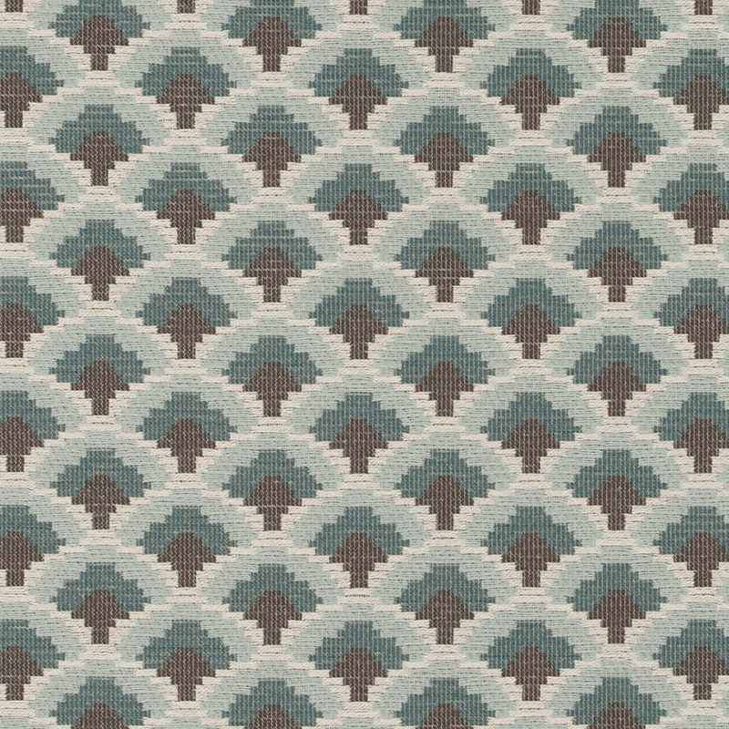 Suburban SU16321-57 Teal Nostalgia Prints and Wovens Collection Indoor Upholstery Fabric
