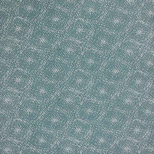 Sample of Sunbrella by Alaxi Copeland Turquoise Atmospherics Collection Upholstery Fabric
