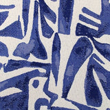 Sample of Sunbrella by Magitex Paros Cobalt Santorini Collection Upholstery Fabric