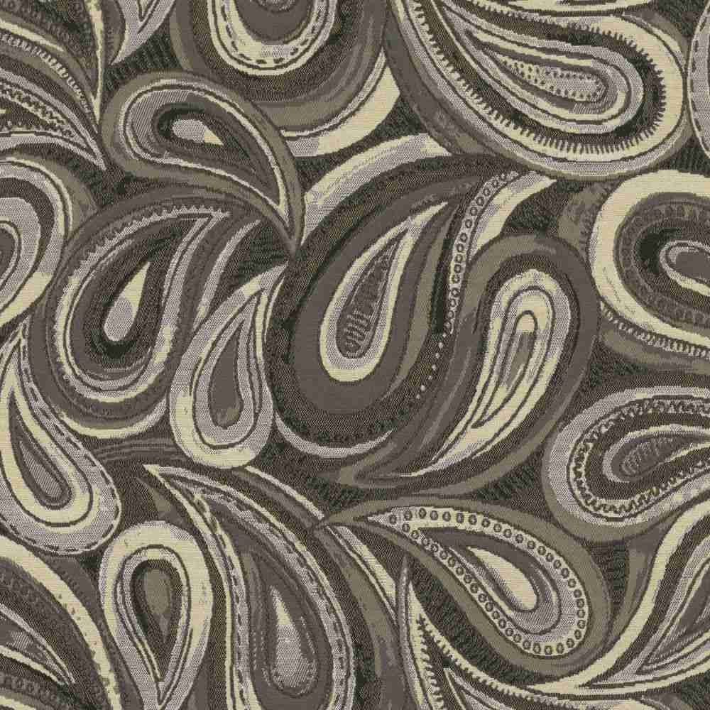 Sample of Sunbrella by Mayer Boteh Noir 414-006 Imagine Collection Upholstery Fabric