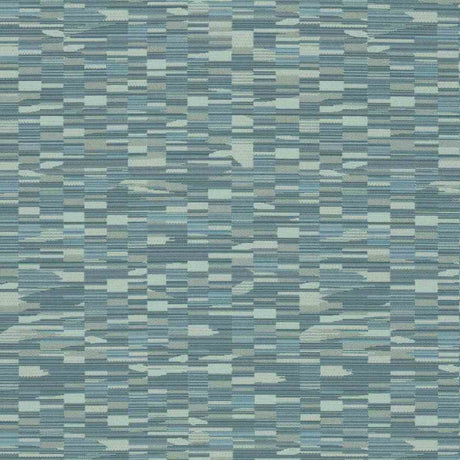Sample of Sunbrella by Mayer Collage Cerulean 417-014 Imagine Collection Upholstery Fabric