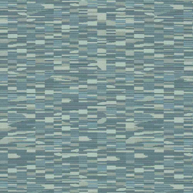 Sample of Sunbrella by Mayer Collage Cerulean 417-014 Imagine Collection Upholstery Fabric