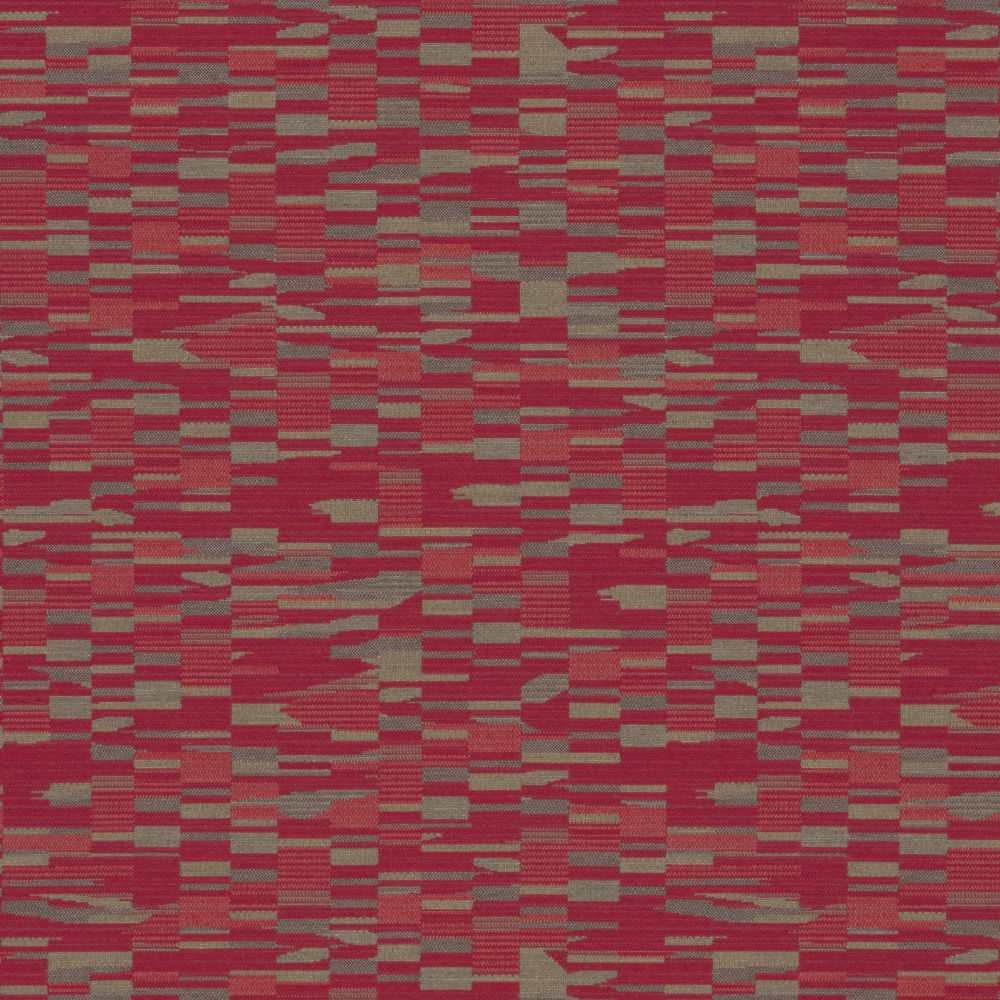 Sample of Sunbrella by Mayer Collage Crimson 417-001 Imagine Collection Upholstery Fabric