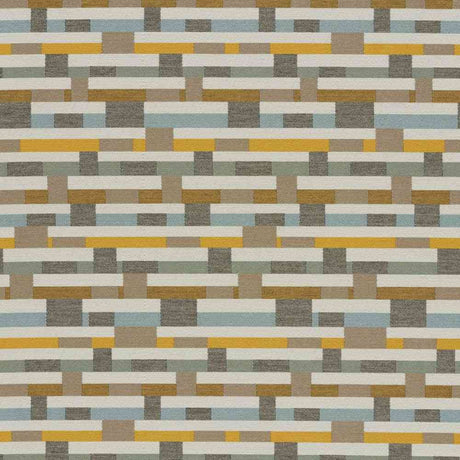 Sample of Sunbrella by Mayer Metal Strips Desert Flower 434-002 Vollis Simpson Collection Upholstery Fabric