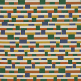 Sample of Sunbrella by Mayer Metal Strips Dreamsicle 434-009 Vollis Simpson Collection Upholstery Fabric