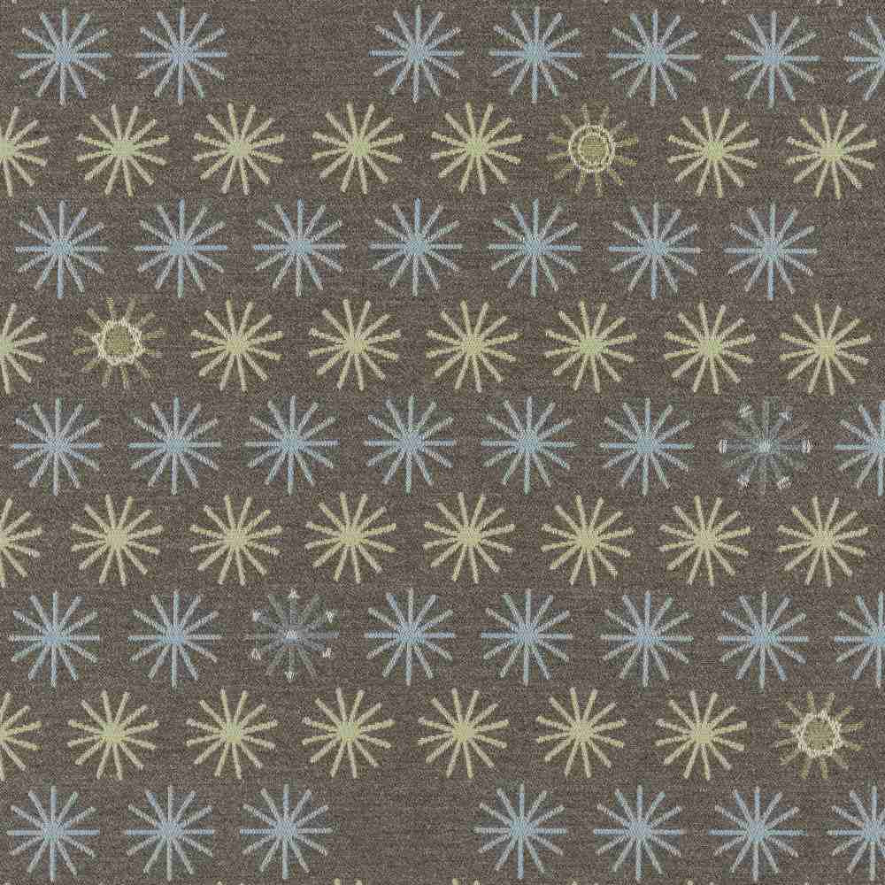 Sample of Sunbrella by Mayer Spokes Mist 435-000 Vollis Simpson Collection Upholstery Fabric
