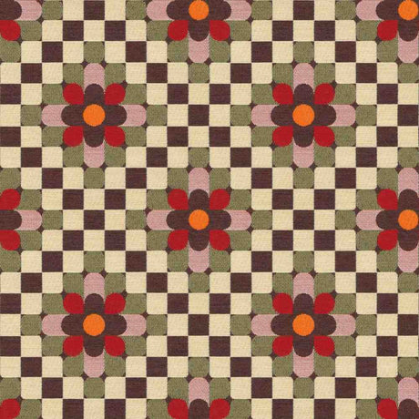 Sample of Sunbrella by Mayer Sula Flame 446-001 Wonderlust Collection Upholstery Fabric