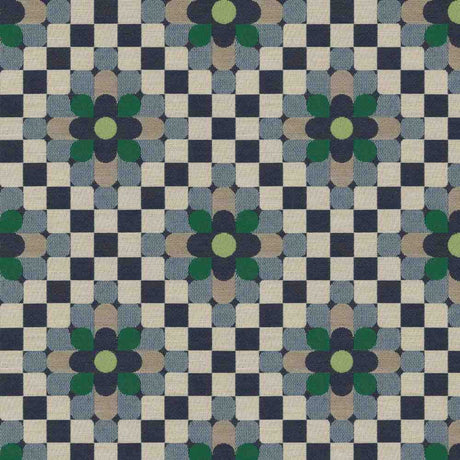 Sample of Sunbrella by Mayer Sula Marine 446-004 Wonderlust Collection Upholstery Fabric