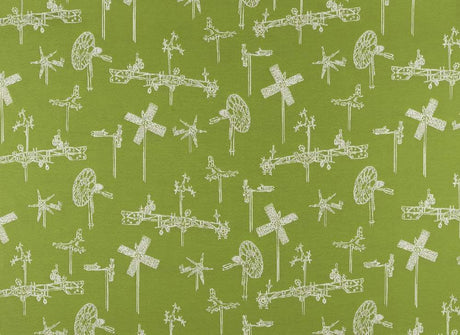 Sample of Sunbrella by Mayer Whirligig Parrot 431-003 Vollis Simpson Collection Upholstery Fabric