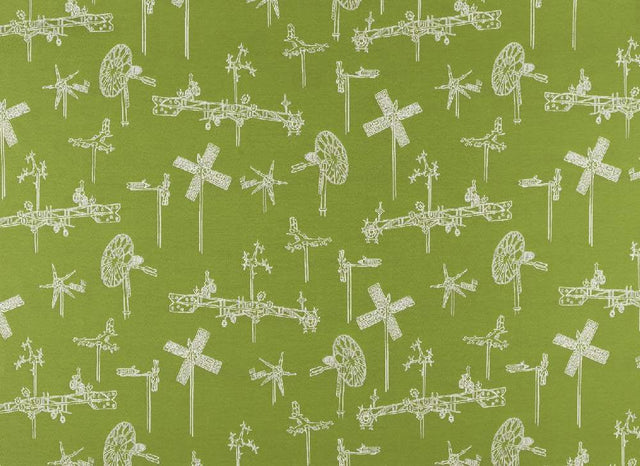 Sample of Sunbrella by Mayer Whirligig Parrot 431-003 Vollis Simpson Collection Upholstery Fabric