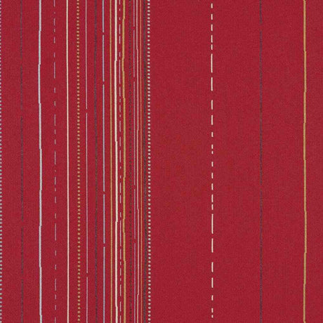 Sample of Sunbrella by Mayer Wilson Sangria 436-001 Vollis Simpson Collection Upholstery Fabric