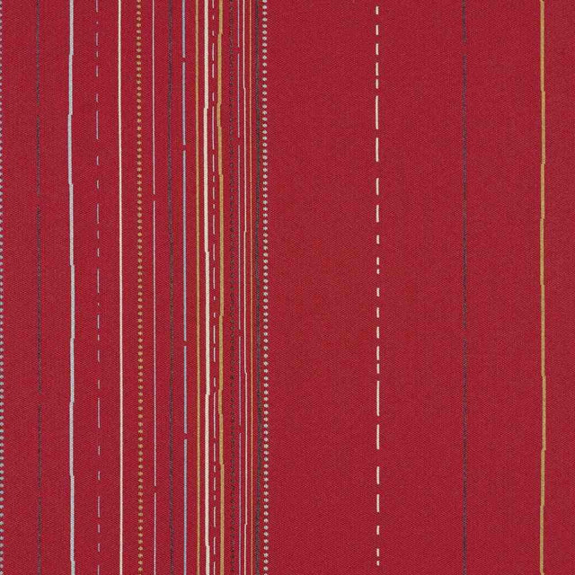 Sample of Sunbrella by Mayer Wilson Sangria 436-001 Vollis Simpson Collection Upholstery Fabric