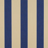 Sample of Sunbrella Canvas Block Stripe Mediterranean 4921-0000 46-Inch Stripes Awning / Shade Fabric