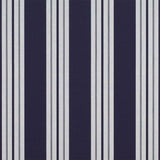 Sample of Sunbrella Captain Navy Natural Classic 4902-0000 46-Inch Stripes Awning / Shade Fabric