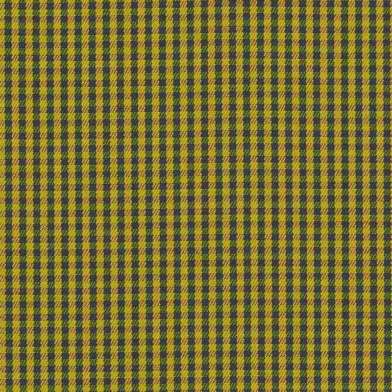 Sample of Sunbrella Checks Oliver Yellow CHE F061 140 European Collection Upholstery Fabric