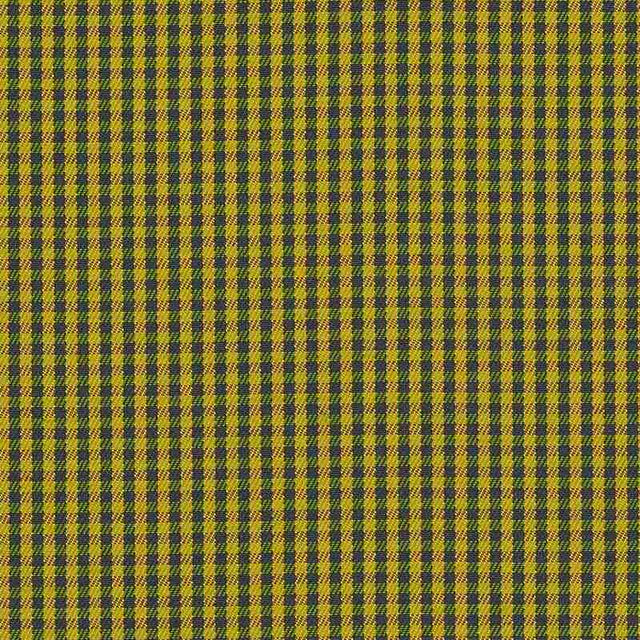Sample of Sunbrella Checks Oliver Yellow CHE F061 140 European Collection Upholstery Fabric