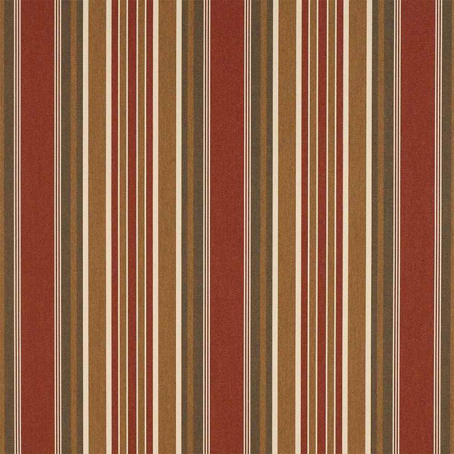 Sample of Sunbrella Eastland Redwood 4813-0000 46-Inch Stripes Awning / Shade Fabric