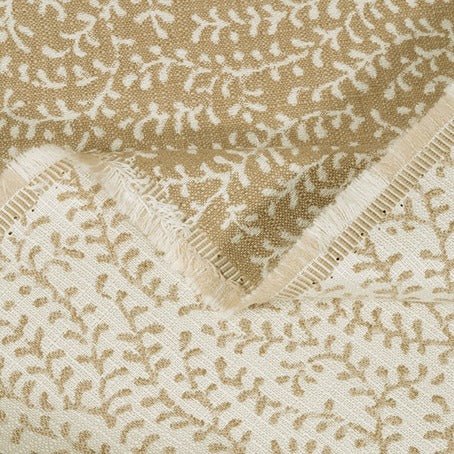Sample of Sunbrella Eberly II Linen 146267-0002 Fusion Collection Reversible Upholstery Fabric