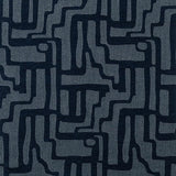 Sample of Sunbrella Escher Indigo 146225-0003 Fusion Collection Upholstery Fabric