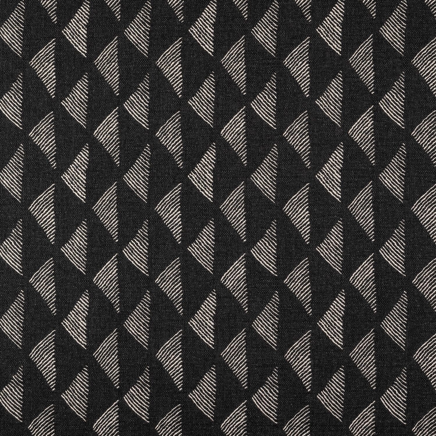 Sample of Sunbrella Etched Angles II Char 146470-0001 Upholstery Fabric