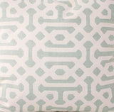 Sample of Sunbrella Fretwork Mist 45991-0000 Elements Collection - Reversible Upholstery Fabric (Dark Side)