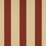 Sample of Sunbrella Havelock Brick 4985-0000 46-Inch Stripes Awning / Shade Fabric
