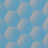 Sample of Sunbrella Hexagon Azure HEX J204 140 European Collection Upholstery Fabric