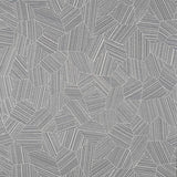 Sample of Sunbrella Leaf Structure Slate 146419-0004 Rockwell Currents Collection Upholstery Fabric