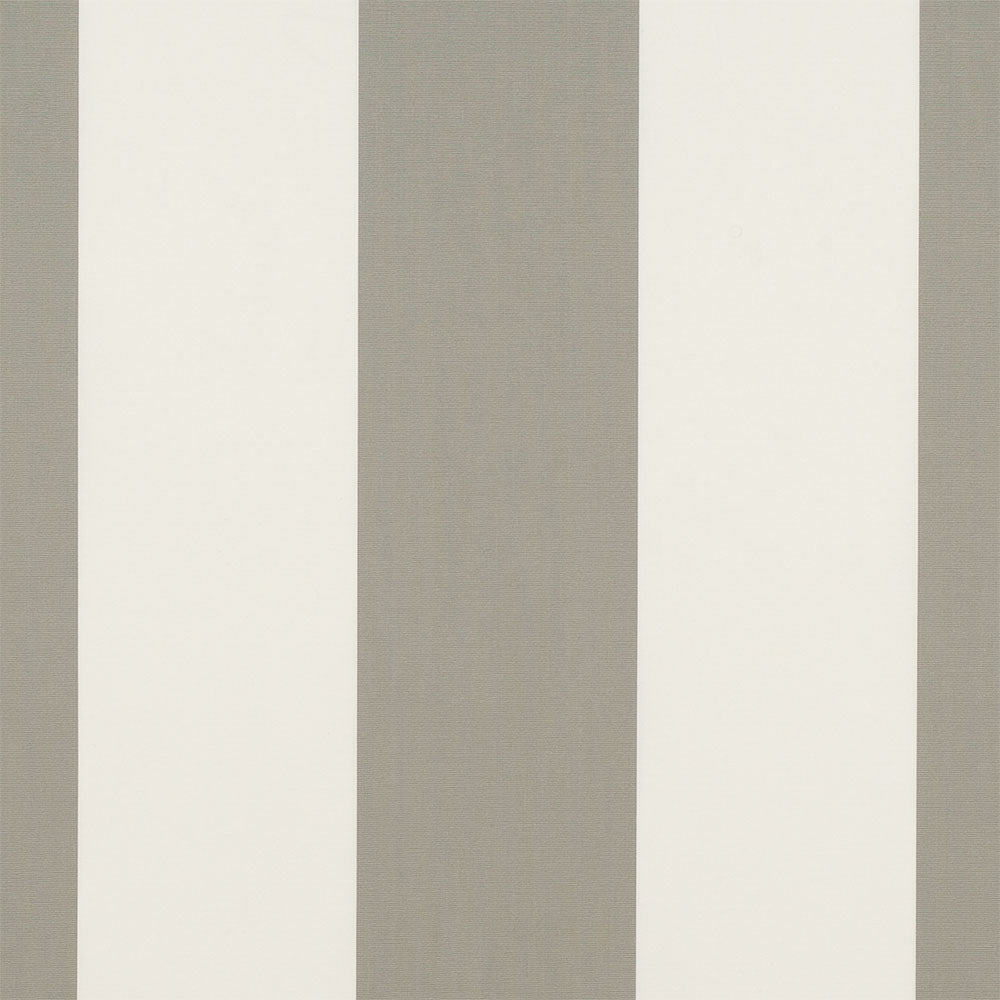 Sample of Sunbrella Manhattan Fog 4876-0000 46-Inch Stripes Awning / Shade Fabric