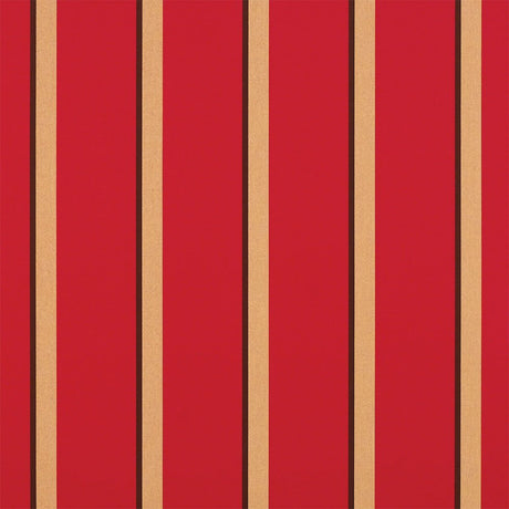 Sample of Sunbrella Manteo Cardinal 4991-0000 46-Inch Stripes Mayfield Collection Awning / Shade Fabric
