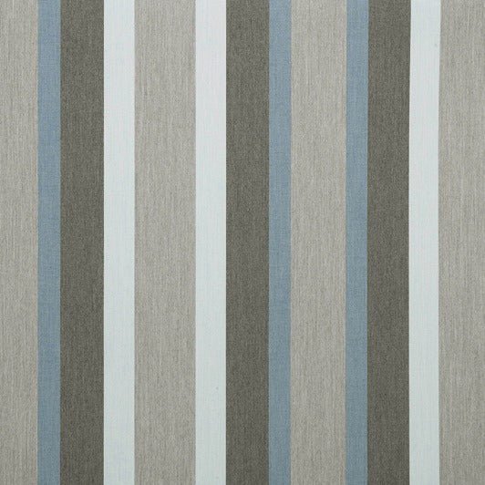 Sample of Sunbrella Marco Blue Grey 4704-0000 46-Inch Stripes Awning / Shade Fabric