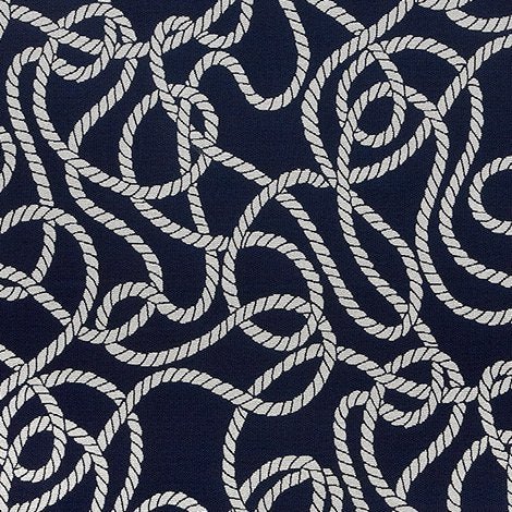 Sample of Sunbrella Maritime Nautical 145239-0000 Fusion Collection Upholstery Fabric