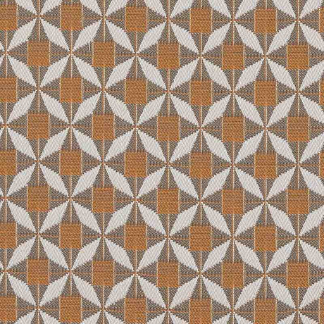 Sample of Sunbrella Mosaic Mandarine MOS J195 136 European Collection Upholstery Fabric
