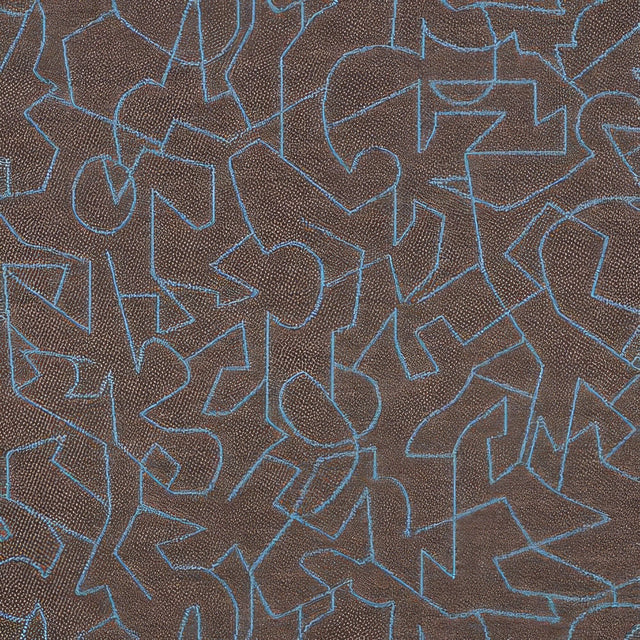 Sample of Sunbrella Overdraw Hotspring 87002 - 0004 Transcend Collection Upholstery Fabric