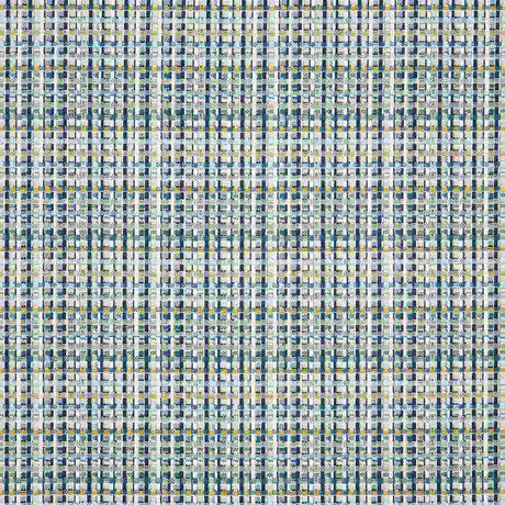 Sample of Sunbrella Principle Lagoon 16009-0002 Emerge Collection Upholstery Fabric