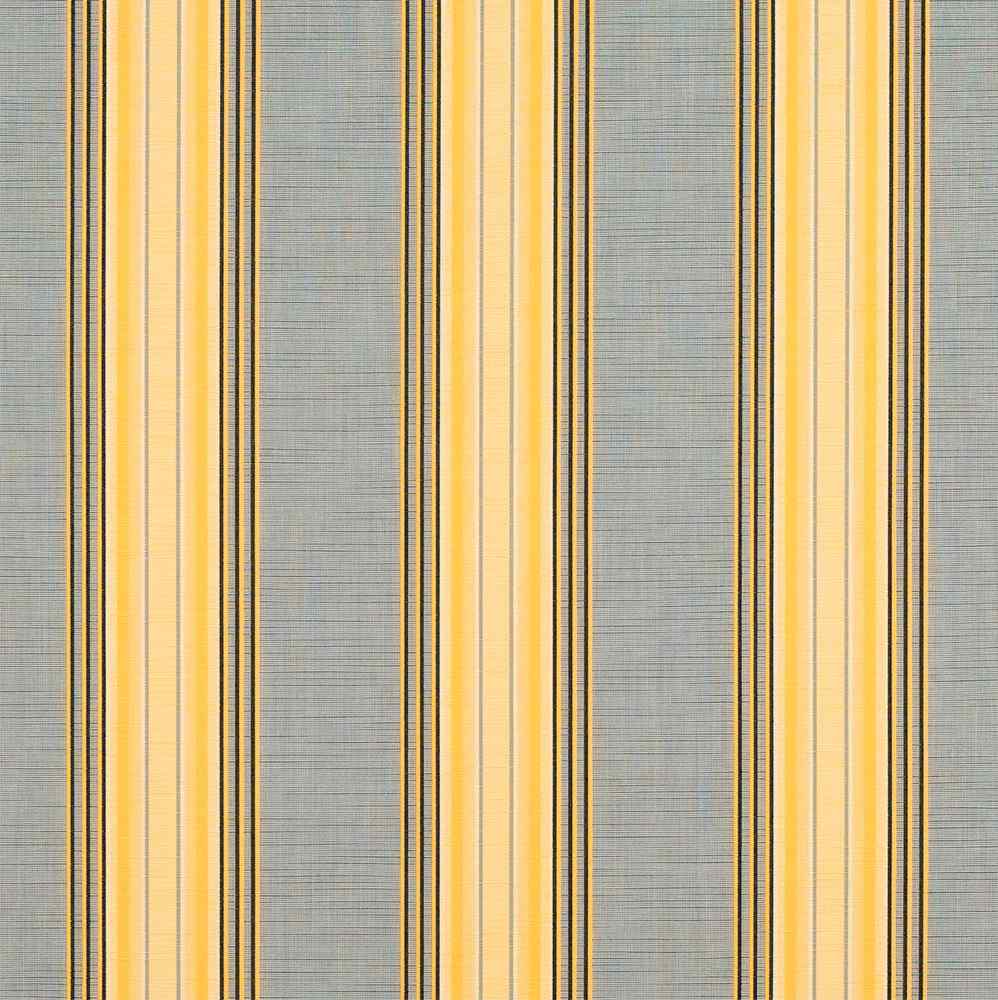 Sample of Sunbrella Rodanthe Metallic 4879-0000 46-Inch Stripes Awning / Shade Fabric