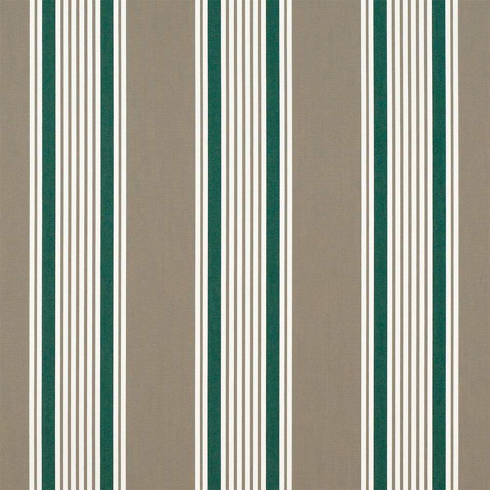 Sample of Sunbrella Taupe 5-Bar 4907-0000 46-Inch Stripes Awning / Shade Fabric