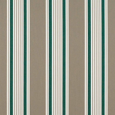 Sample of Sunbrella Taupe 5-Bar 4907-0000 46-Inch Stripes Awning / Shade Fabric