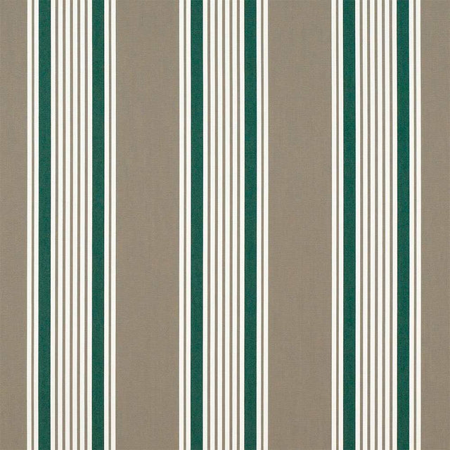 Sample of Sunbrella Taupe 5-Bar 4907-0000 46-Inch Stripes Awning / Shade Fabric