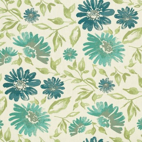Sample of Sunbrella Violetta Baltic 45760-0002 Elements Collection Upholstery Fabric